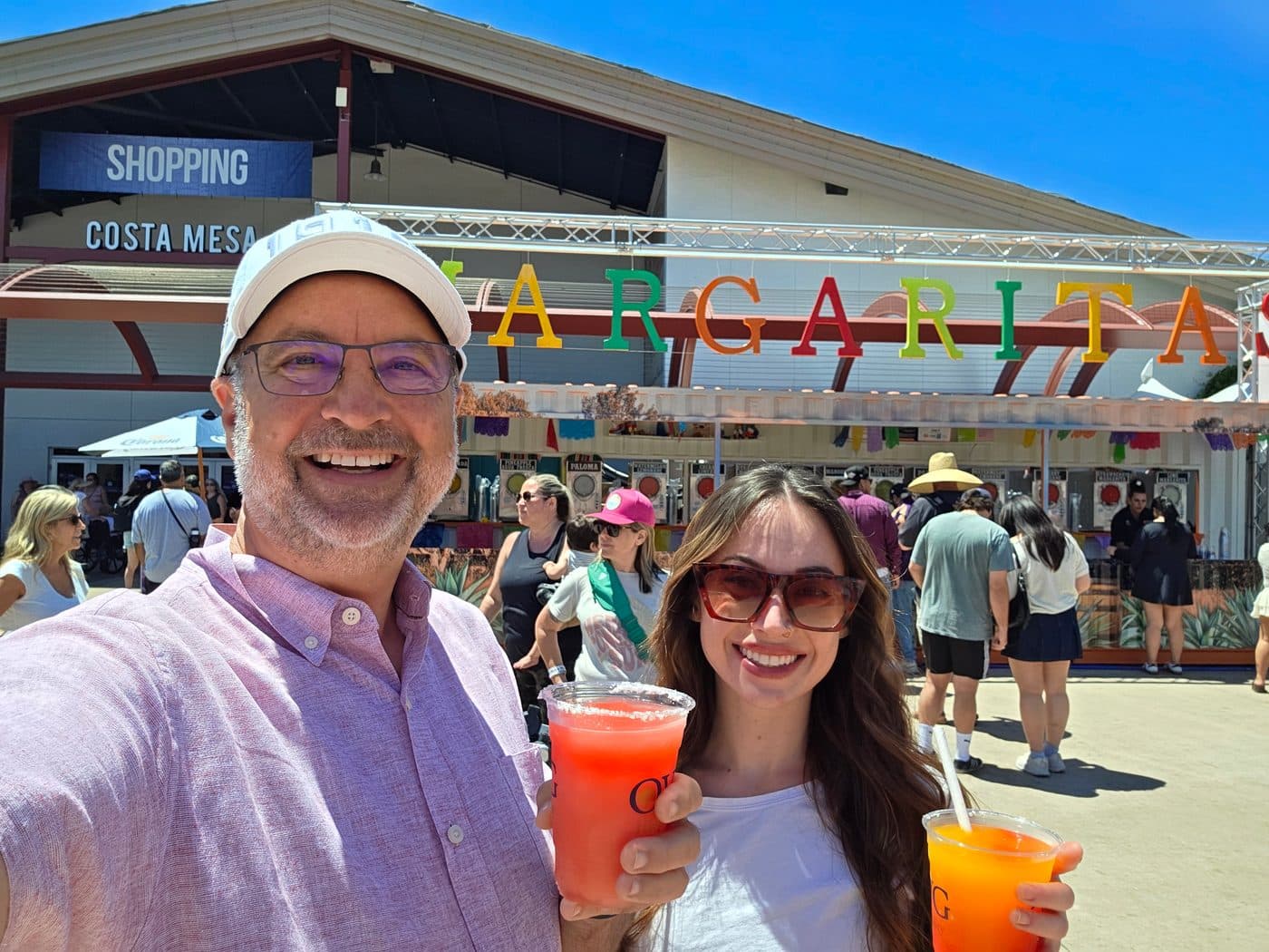 OC Fair Margarita Festival, 2025. Parenting looks different after 21. He calls this 'research.' Georgia seems fine with it.